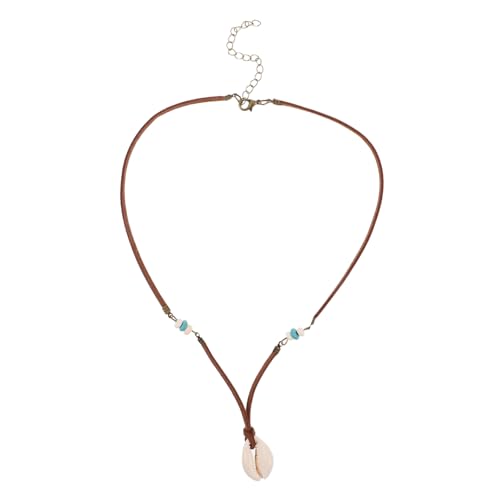 CALLARON 2 Stück Boho Muschelkette mit Minimalistischen Muschelanhängern Leichte Strand halskette im Vintage design für Damen und Mädchen Sommerlicher Schmuck im Ocean Beach Stil von CALLARON