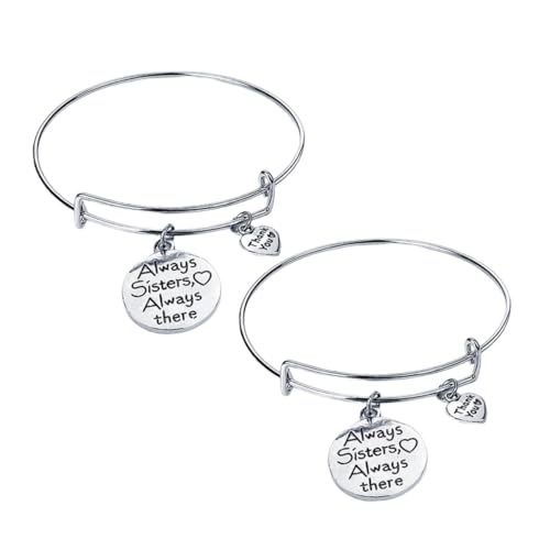 CALLARON 2 Stück Chic Verstellbare Armbänder Handgelenk Schmuckstücke für Freundinnen Leicht und Langlebig als Mode Accessoire für von CALLARON