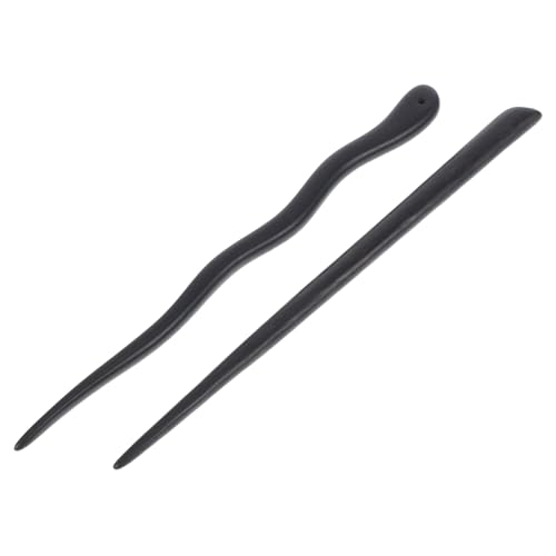CALLARON 2 Stück Chinesische Haarstäbchen Aus Holz Handgefertigte Haarnadeln Für Chignon Frisuren Vintage Haarschmuck Für Frauen Elegant Und Haarfreundlich Für Hochzeiten Und Festivals von CALLARON