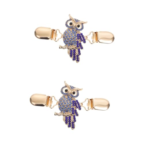 CALLARON 2 Stück Clip Eulen Design Modischer Verschluss für Pullover Schals und Kleider Praktische und Bekleidungsaccessoires für Damen CALLARON 2 Stück Clip Eulen Design Modischer Verschluss für Pullover Schals und Kleider Praktische und Bekleidungsaccessoires für Damen von CALLARON