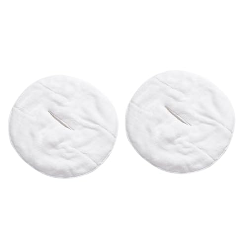 CALLARON 2 Stück Gesichtstuch mundschutzmasken Gesichtsreinigungsmilch hautreinigung fleab handtücher heißes Therapiehandtuch für das Gesicht Bleaching-Tücher Korallenvlies Weiß von CALLARON