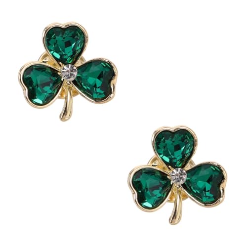 CALLARON 2 Stück Glitzernde Shamrock Brosche mit Sicherheitsnadel Modischer Dreiblättriger Kleeblatt Anstecker Eleganter Schmuck für Strickjacken und Schals Glücksbringer für Besondere CALLARON 2 Stück Glitzernde Shamrock Brosche mit Sicherheitsnadel Modischer Dreiblättriger Kleeblatt Anstecker Eleganter Schmuck für Strickjacken und Schals Glücksbringer für Besondere von CALLARON