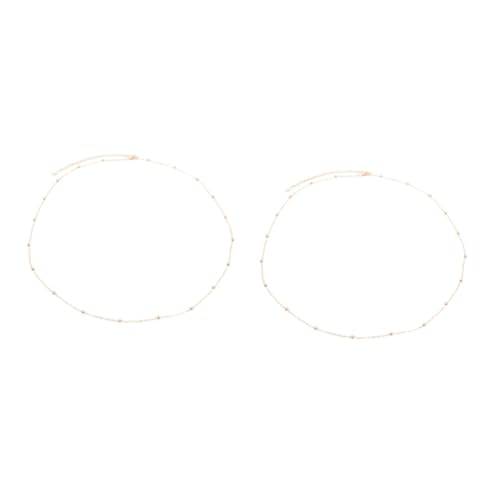CALLARON 2 Stück Goldene Taillenkette Bauchkette Damen Verstellbarer Gürtel für Strand Partys und Festliche Anlässe Stilvolle Bauchdekoration für Kleider und Shorts von CALLARON