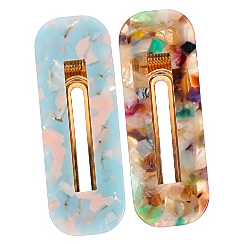 CALLARON 2stücke Minimalistische Haarspangen Acetat Für Und Mädchen Bunte Vielseitige Haarschmuck-accessoires Für Dickes Haar Für Und Anlässe von CALLARON