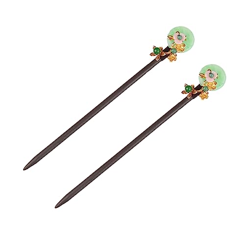CALLARON 2stücke Haarstab Für Frauen Im Chinesischen Stil Holz Haarnadel Chinesische Haarstäbchen Für Mädchen Praktisch Und Langlebig Retro-haaraccessoire Für Täglichen Gebrauch von CALLARON