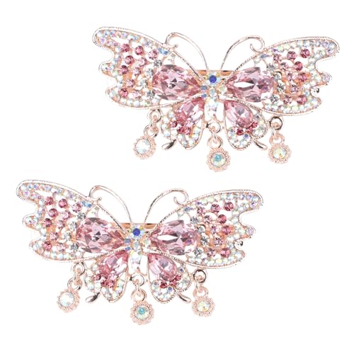 CALLARON 2 Stück Haarnadelschmuck Haarspangen mit Strass Hochzeit Haarschmuck für Damen klein haarspange mit kristallen haarband pink Haarklammern weibliche Haarnadeln Strasssteine Rosa CALLARON 2 Stück Haarnadelschmuck Haarspangen mit Strass Hochzeit Haarschmuck für Damen klein haarspange mit kristallen haarband pink Haarklammern weibliche Haarnadeln Strasssteine Rosa von CALLARON