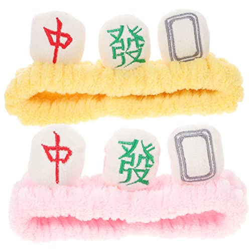 CALLARON 2stücke Plüschige Stirnbänder Für Frauen Und Mädchen Geeignet Für Gesichtswaschen Make-up Und Spa Lustiges Kopfbedeckungs-accessoire Aus Flanell Bequem Und Robust von CALLARON