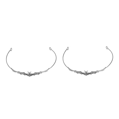 CALLARON 2 Stück Halloween Haarreif mit Bat Design Leichter Langlebiger Metall Haarreifen Komfortabel und Sicher für Party Cosplay Bühnenauftritte und Gothic Kostüm Accessoire von CALLARON