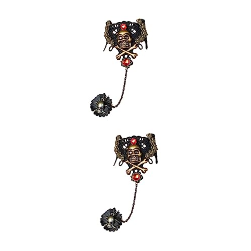 CALLARON 2 Stück Halloween Handkette Damen Piratenschmuck mit und Schwarzer Spitze Leichtes Gothic Armband Elegantes Boho Accessoire für Party und Alltag CALLARON 2 Stück Halloween Handkette Damen Piratenschmuck mit und Schwarzer Spitze Leichtes Gothic Armband Elegantes Boho Accessoire für Party und Alltag von CALLARON