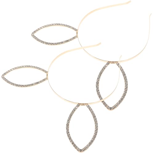CALLARON 2stücke Pack Kaninchenohr Stirnband Mit Strass Cosplay Ohrkopfteil Deko Hasenkostüm Accessoires Für Damen Party Hochzeit von CALLARON