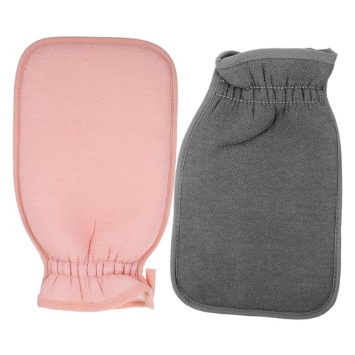 CALLARON 2 Stück Hautfreundliches Badetuch Handtücher Handschuhe für Bad Erwachsene Peeling-Handschuh schrubben Peelings Körpertuch Scheuerhandschuhe körperwäscher handtuch Stoff von CALLARON