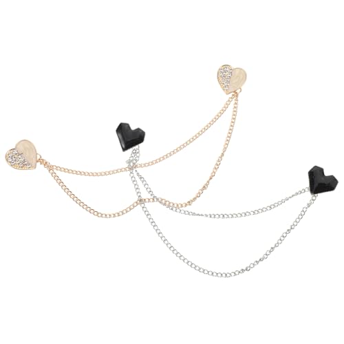 CALLARON 2 Stück Herz Brosche mit Strass und Quaste für Damen Eleganter Anstecker als Modisches Accessoire für Kleid Pullover Jacke und Schal Versatile Schmuck für Besondere Anlässe CALLARON 2 Stück Herz Brosche mit Strass und Quaste für Damen Eleganter Anstecker als Modisches Accessoire für Kleid Pullover Jacke und Schal Versatile Schmuck für Besondere Anlässe von CALLARON