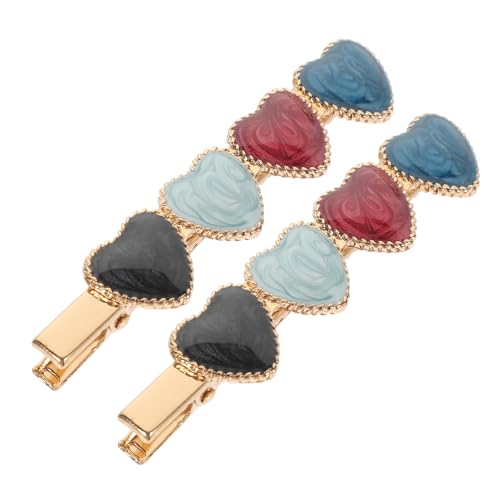 CALLARON 2 Stück Herz Haarnadel Styling Haarspangen für dickes Frauenhaar Haarspangen für Damen Haarklammern für Frauen Form Vintage Haarspangen Herz Haarspange Haarzubehör Legierung von CALLARON