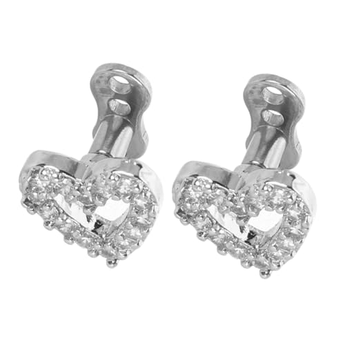 CALLARON 2 Stück Herzförmige Ohrpiercing Stecker aus Edelstahl mit Zirkonia Leichter Komfort Flacher Rücken für Ohr und Nasenpiercing Hautfreundlicher Schmuck für Damen und Herren CALLARON 2 Stück Herzförmige Ohrpiercing Stecker aus Edelstahl mit Zirkonia Leichter Komfort Flacher Rücken für Ohr und Nasenpiercing Hautfreundlicher Schmuck für Damen und Herren von CALLARON