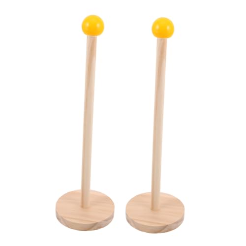 CALLARON 2 Stück Holz Haaraccessoires Organizer für Mädchen Natürlicher Haargummi und Haarclip Halter Platzsparender Haarbandständer Kompakter Haarspangen Aufbewahrungsständer Ordentliche von CALLARON