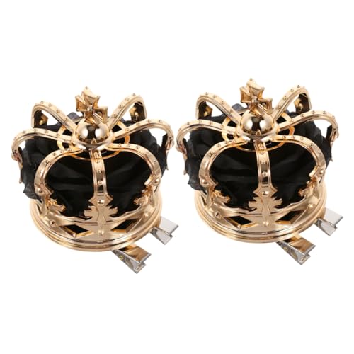 CALLARON 2 Stück Mädchen Krone Haarspangen Haarklammern Royal Medieval Haaraccessoires für Geburtstag und Festivals Langlebig und Bequem zu Tragen von CALLARON