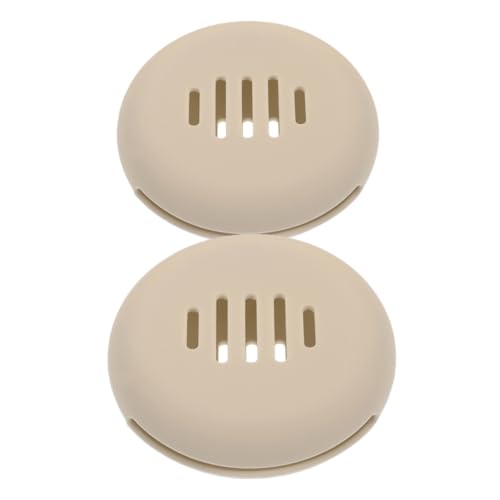 CALLARON 2 Stück Magnetischer Schwammhalter Atmungsaktiv Pulver Gesichts- Reise-make-up-pinselhalter Für Make-up-organizer Fall Make-up-puff Beutel Toilettenartikel Reisen Khaki Kieselgel von CALLARON