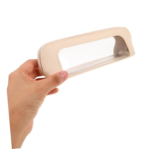 CALLARON 2 Stück Make-up Pinsel Tasche Transparent Kosmetik Organizer Reiseetui mit Reißverschluss Große Kapazität Leicht zu Reinigen für Damen Make-up Pinsel und Stifte von CALLARON