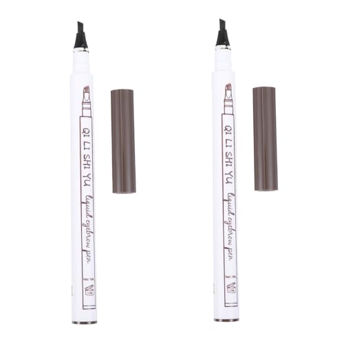 CALLARON 2stücke Vierzackiger Augenbrauenstift Mit Mikrogabelspitze Wasserfest Anhaltend Für Natürlich Aussehende Augenbrauen von CALLARON