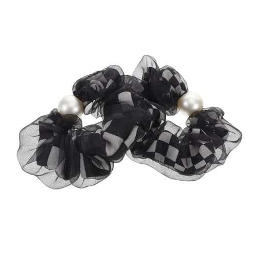 CALLARON 2 Stück Karierte Haargummis Nahtlose für Damen Multifunktionale Haar Accessoires von CALLARON