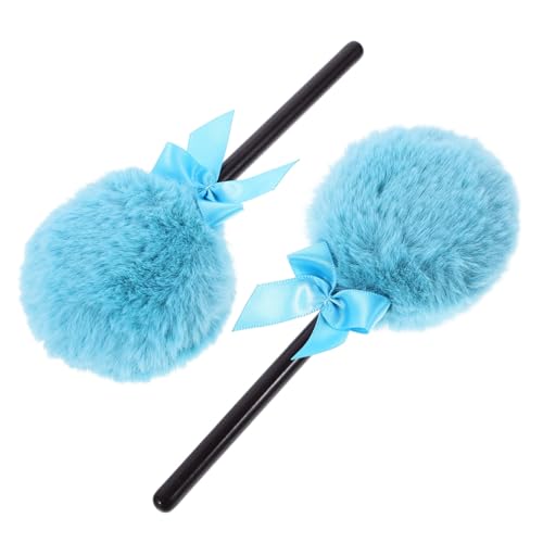 CALLARON 2 Stück Puderquaste Kissen Puff- Mineral Pulver Mischen Puste Machen Gesichtsausschlag Mini-make-up- Make-up-schwämme Für Lose Körper Puff Blue Lange Haare von CALLARON