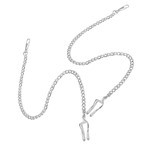 CALLARON 2stücke Zwei Herren Taschenuhr Kette Gliederkette Ersatz Für Uhren Schmuck Zubehör DIY Kleidung Accessoire von CALLARON