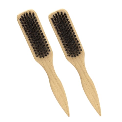 CALLARON 2 Stück Teiliges Bartbürsten Herren Weiche Wildschweinborsten Langlebig und Vielseitig für Bartstyling Rasurpflege und Tägliche Reinigung Kompakt und Hautfreundlich von CALLARON