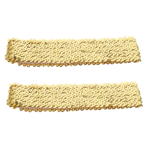 CALLARON 2 Stück Teiliges Damen Sport Stirnband mit Elastischen Glitzernden Pailletten Schweißabsorbierend Rutschfest Leicht und Atmungsaktiv für Outdoor sport und Fitness von CALLARON