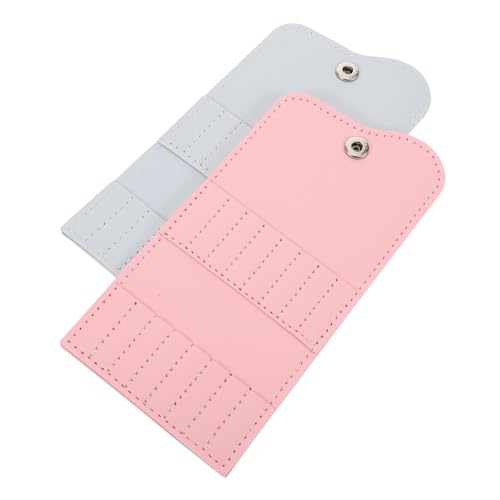 CALLARON 2 Stück Teiliges Nagelfräser Bohrer Aufbewahrungsetui mit Schnappverschluss Leichter Tragbarer Organizer für Professionelle Maniküre und Mobile Nageltechnik von CALLARON