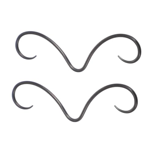 CALLARON 2 Stück Teiliges Nasenpiercing aus Edelstahl Kleine Schwarze Septumringe mit Schnurrbart Design Hautfreundlich Langlebig und Modisch für Männer und Body Piercing Fans CALLARON 2 Stück Teiliges Nasenpiercing aus Edelstahl Kleine Schwarze Septumringe mit Schnurrbart Design Hautfreundlich Langlebig und Modisch für Männer und Body Piercing Fans von CALLARON