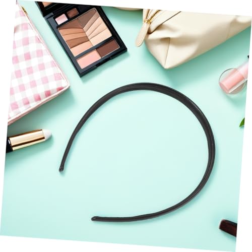 CALLARON 2stücke Schwarze Stirnbänder Aus Pu-leder Schlicht Und Elegant Für Frauen Und Mädchen Leicht Und Bequeme Haarbänder Für Alltag Und Besondere Anlässe von CALLARON