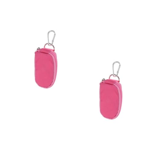 CALLARON 2 Stück Tragbare Fächer Schlüssel und Ätherische Öl Tasche mit Stabilem Reißverschluss für Fläschchen Eleganter Griff Schutz und Organizer für Reise und Zuhause von CALLARON