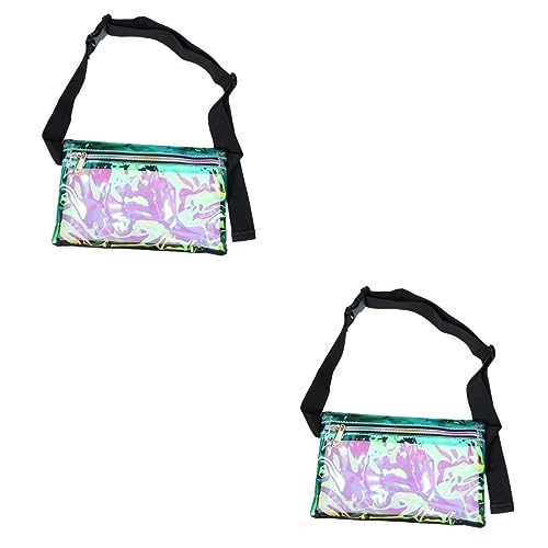 2 STK Frauen Taillentasche Persönlichkeit Tasche Klare Fanny Transparente Hüfttasche Klare Tasche Durchsichtige Umhängetasche Bauchtasche Multifunktion Fräulein Transparente Tasche von CALLARON