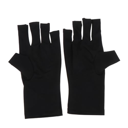 CALLARON 2stücke Uv-handschuhe Für Gel-nägel-lampe Halbfinger Uv-schutzhandschuhe Für Maniküre Hautschutz Bei Leicht Und Flexibel Wiederverwendbar Maniküre-zubehör von CALLARON