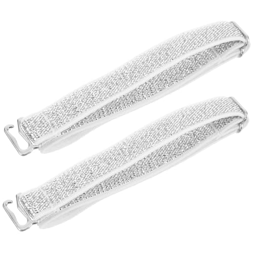 CALLARON 2 Stück Verstellbare Elastische High Heels Schuhbänder mit Fixierverschluss Transparente Fersenschnürung für Damen Bequemes Rutsch Knöchelband Schutz vor Schuhverlust und von CALLARON