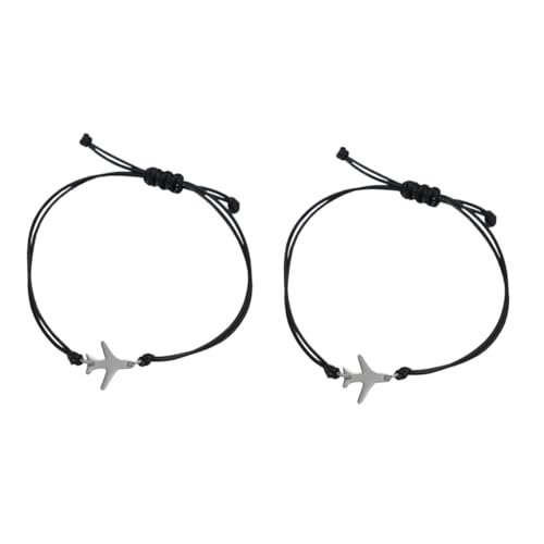 CALLARON 2 Stück Verstellbares Flugzeug Armband Herren Schnur Armband Leicht Komfortabel Für Freund Teenager Piloten Reise von CALLARON
