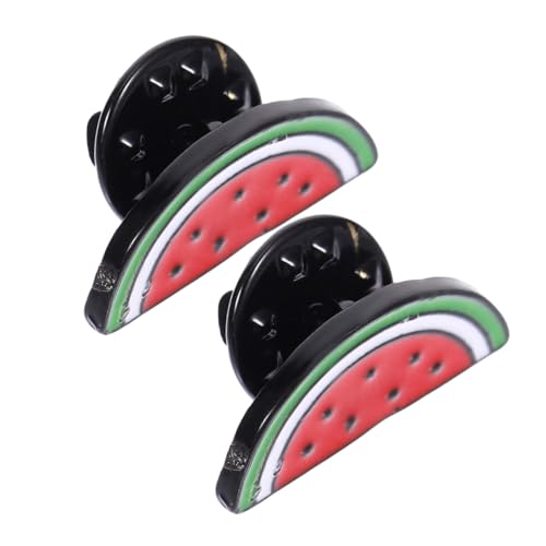 CALLARON 2 Stück Wassermelonen Brosche Cartoon Anstecknadeln für Damen Modische Kleidungsbroschen Langlebige Leichte Schmuck Clips Vielseitig für Schals Strickjacken und Partys von CALLARON