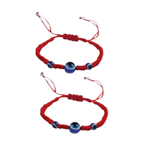 CALLARON 2 Stücke Handgeknüpfte Rote Schnur Armbänder mit Glasdekor Leichtes Damen Armband für Alltag und Besondere Anlässe als für Frauen und Mädchen CALLARON 2 Stücke Handgeknüpfte Rote Schnur Armbänder mit Glasdekor Leichtes Damen Armband für Alltag und Besondere Anlässe als für Frauen und Mädchen von CALLARON