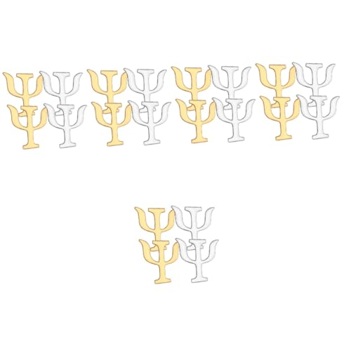CALLARON 20 Stck Psychologie Symbol Broschen Feiner Legierung Stabile Anstecknadeln für Kleidung Schals Hüte Langlebiges Dekoratives Accessoire Gold und Silber von CALLARON