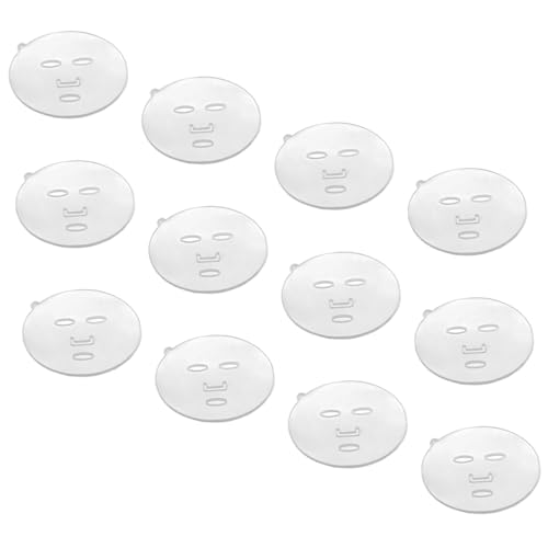 CALLARON 20 Stück Algen-maskenform Wiederverwendbar Pads Masken Maker -platte Gesichtsmaske Schutzmaske Tablett Über Nacht Led Maske Gesicht Gesichtsform Maskenplatten Pvc von CALLARON