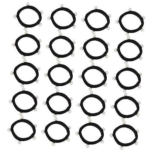 CALLARON 20stücke Elastische Perlen Haarband Für Mädchen Haargummis Und Haarringe Haarschmuck Für Pferdeschwanzhalter Und Alltag von CALLARON