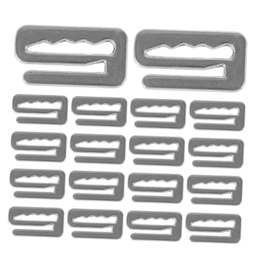 CALLARON 20 Stück Schürzenknöpfe Friseurumhang Haarschneideumhang CAPES Haken Clips Ersatz Abs Erwachsene klein Männer Haarschnitt Festsetzung kahl Barber Cape Barbiere Zinklegierung Silver von CALLARON