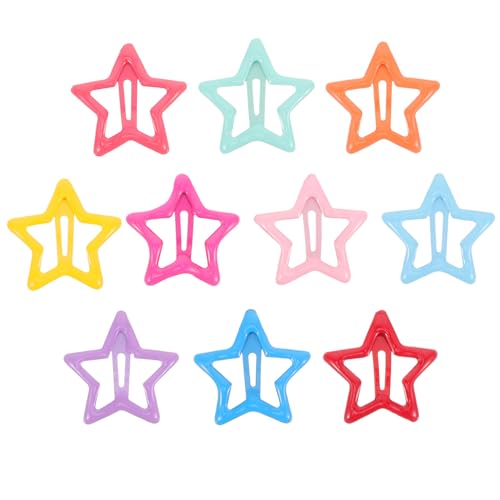 CALLARON 20 Stück Teiliges Bunte Stern haarspangen für Mädchen Leichte Hautfreundliche Haarnadeln Fester Sitz Dekorative Haarschmuck accessoires für Alltag Party und Geschenk von CALLARON