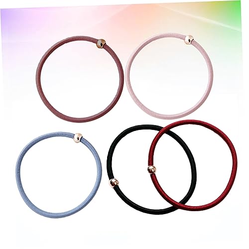 CALLARON 20stücke Haargummi Für Mädchen Und Frauen Elastische Haargummis Mit Pferdeschwanzhalter Stretchband Für Alltag Und Feiertage Schwarz Rosa Blaugrau Dunkelrot Rotbraun von CALLARON