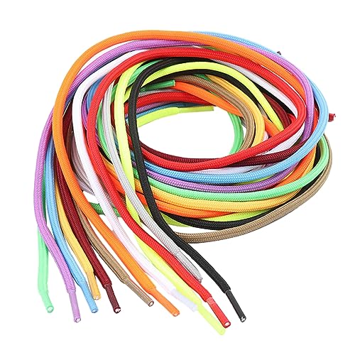 CALLARON 20 Stück Teiliges Runde Geflochtene Schnürsenkel Farbige Schuhbänder für Sneaker Damen Herren Sportschuhe Langlebig Modisch Vielseitig Einsetzbar von CALLARON