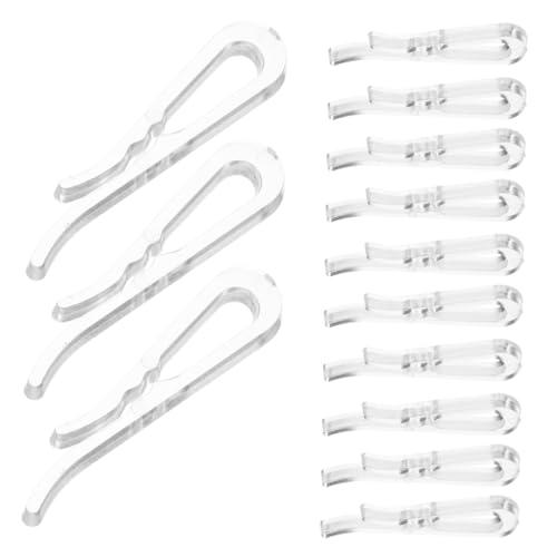 CALLARON 200stücke Transparente U-förmige Shirt Clips Rutschfeste Kleiderklammern Aus Kunststoff Für T-shirts Hemden Und Kleider Für Reisen Und Organisation von CALLARON