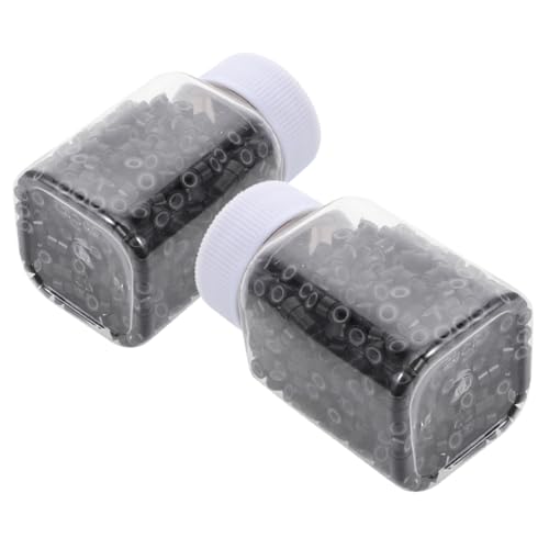 CALLARON 2000 Stück Silikon Haarverlängerungsperlen Leichte Micro Links Ringe Unsichtbare Schonende Haarschlaufen für Männer und Frauen Nahtlose Integration Druckfreies Design von CALLARON