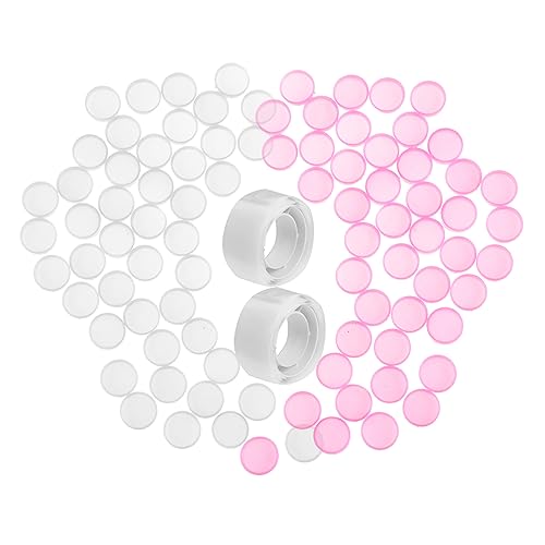 CALLARON 200Stücke Wimpernkleber Cup Transparent Runde Aufkleber für Wimpernverlängerung und Professionelle Anwendungen Effiziente Klebeanwendung von CALLARON