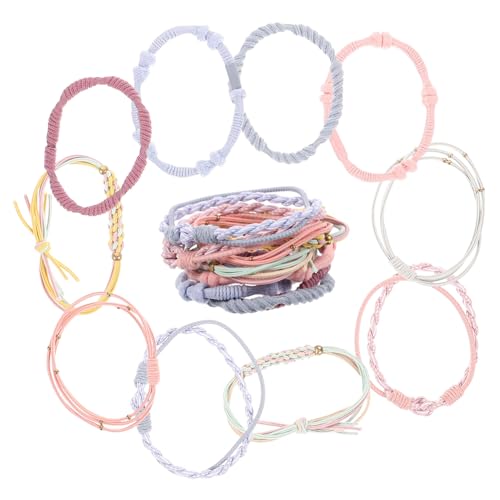 CALLARON 20stücke Pferdeschwanzhalter Mit Kleinen Haargummis Bungee Haargummis Geflochtene Für Frauen Und Haarwickelschnur Für Strand Weihnachten Und Alltag von CALLARON