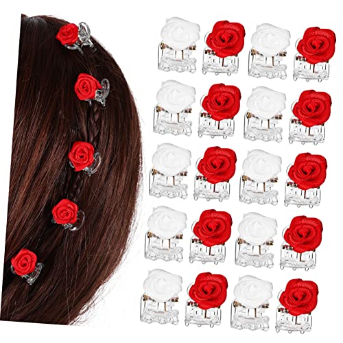 CALLARON 20stücke Rosenausschnitte Haarspangen Für Und Mädchen Kleine Haarklammern Haaraccessoires Für Hochzeiten Partys Und Alltag von CALLARON